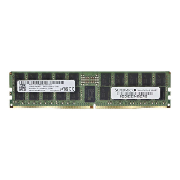 RAM de servidor Micron 96GB DDR5 5600 2RX4 genuína
