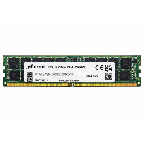 Nueva memoria RAM Micron 32GB DDR4 2666 2RX4 Bulk