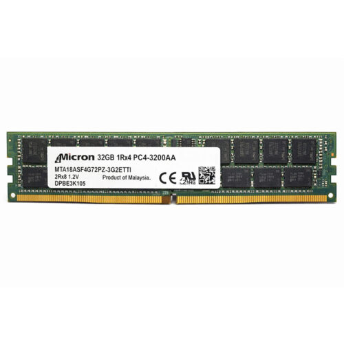 Новая серверная оперативная память Micron 32 ГБ DDR4 3200 1RX4