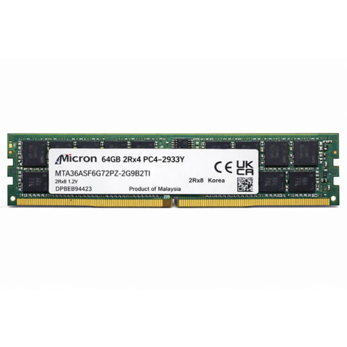 Memoria RAM de segunda mano Micron 64GB DDR4 2933 2RX4 Bulk