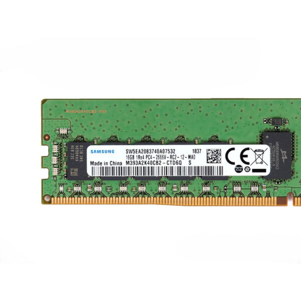 Memoria RAM de segunda mano Samsung 16GB DDR4 2666 1RX4 Bulk