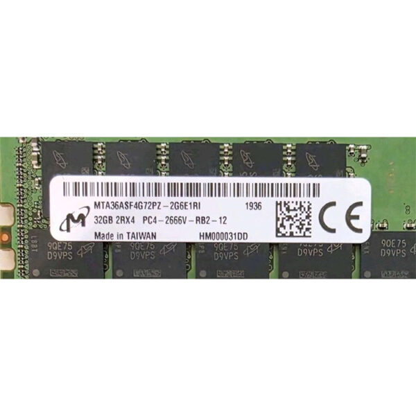 Memoria RAM usada Micron 32GB DDR4 2666 2RX4 Bulk