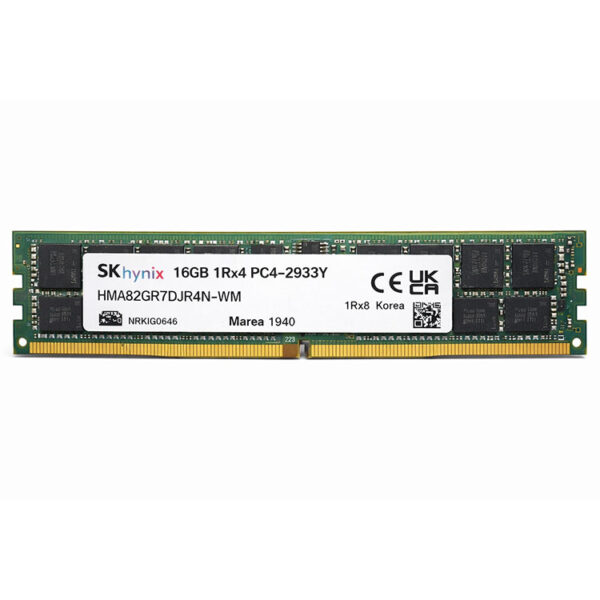 Memoria RAM usada SK Hynix 16GB DDR4 2933 1RX4 para servidor